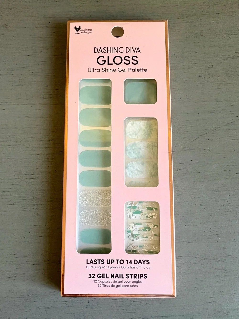 Dashing Diva Gloss Gel Nail Strips Multiple Pack - Desert Quartz, Strawberry NEW